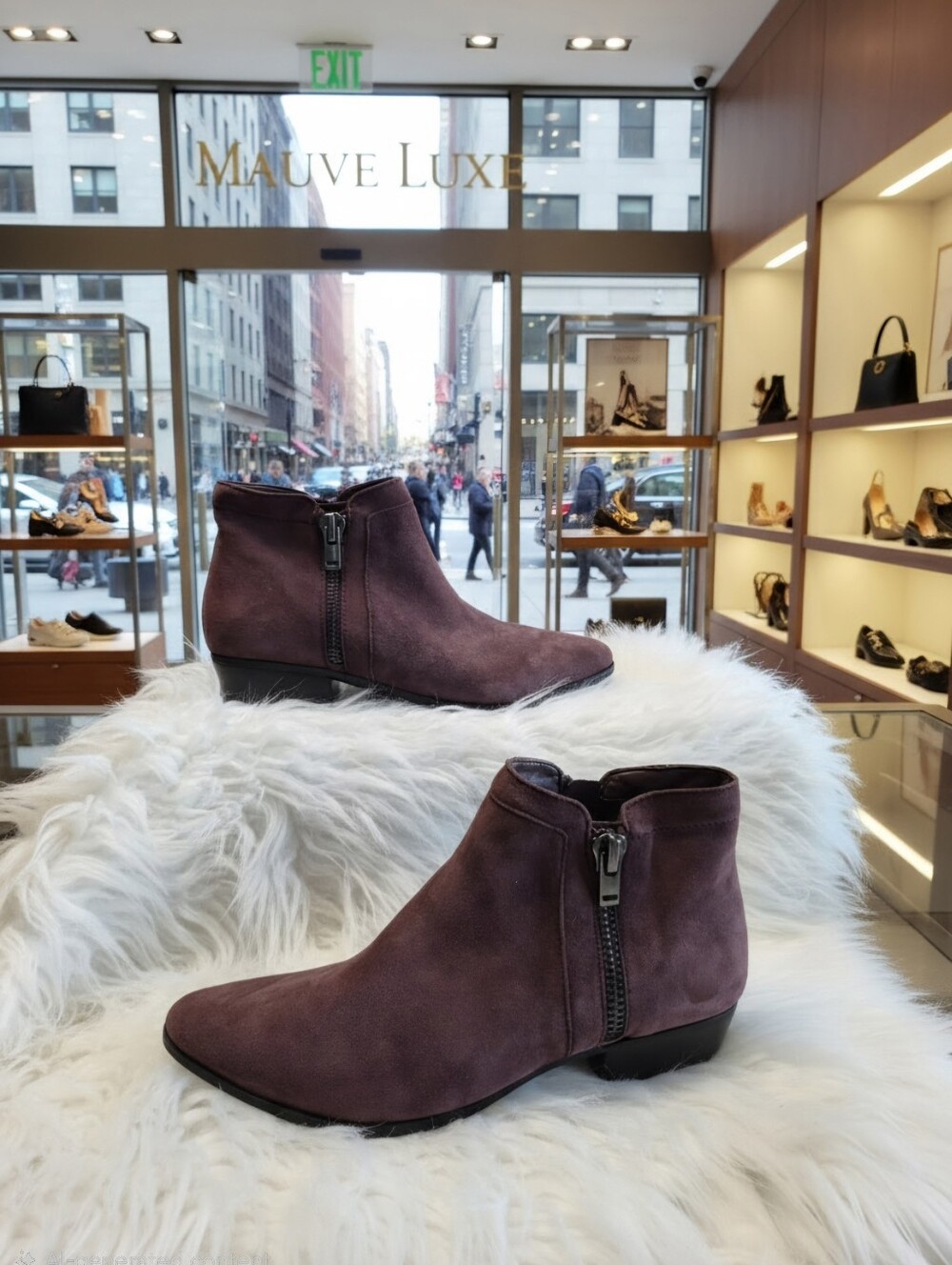 NATURALIZER BARON SZ 7 M ANKLE SUEDE BOOTIES BOOTS NWOB